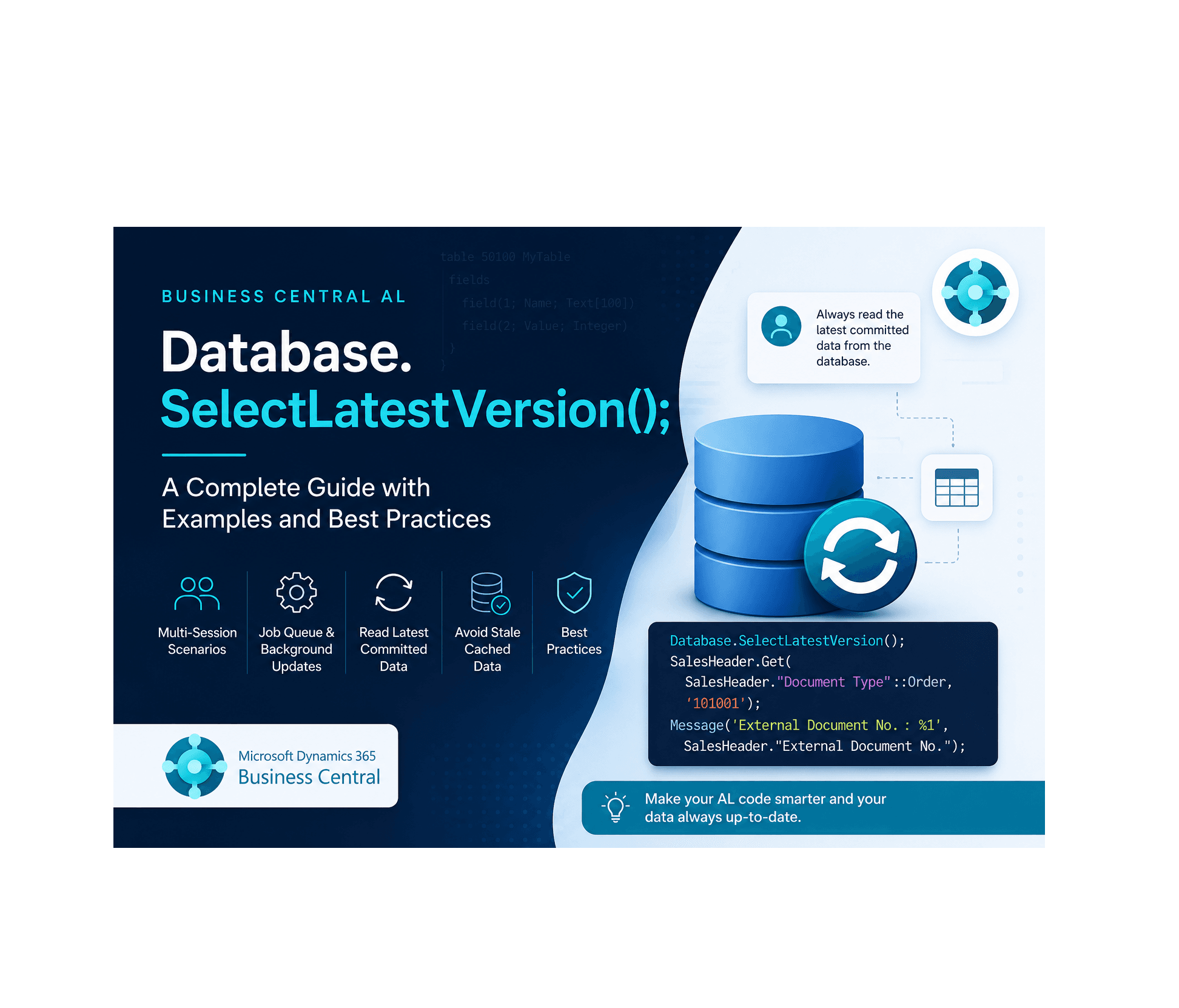 Database.SelectLatestVersion() in Business Central AL: A Complete Guide
